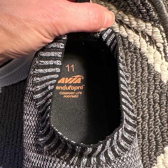 Avia Black and White Slip-On Loafers - Picture 4 of 4